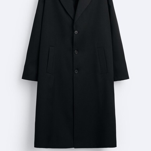 ZARA MAN 100% WOOL COAT LIMITED EDITION AW '23 SIZE L NEW WITH TAGS $229 - Picture 2 of 12